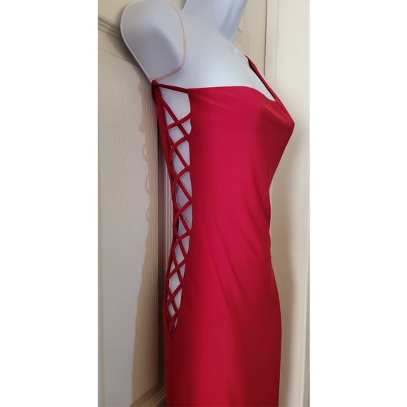 Foreign Exchange One Shoulder Asymmetrical Dress - Picture 2 of 6